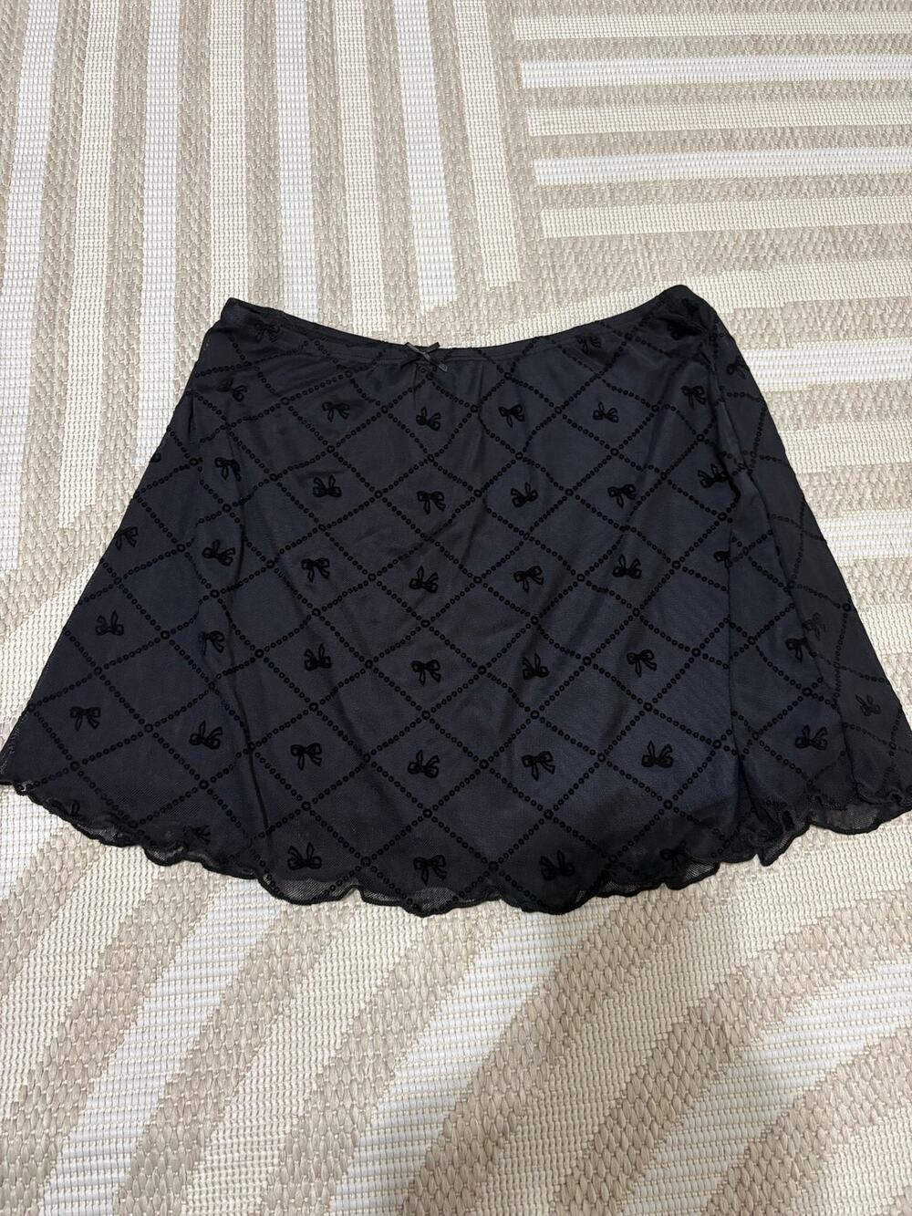 See You Monday Black Mini Skater Skirt Whimsygoth Goth Fairy